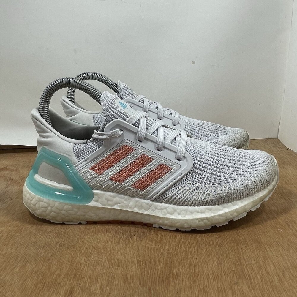 Adidas Ultraboost 20 Women's Size 5.5 Running Shoes Primeblue True Orange